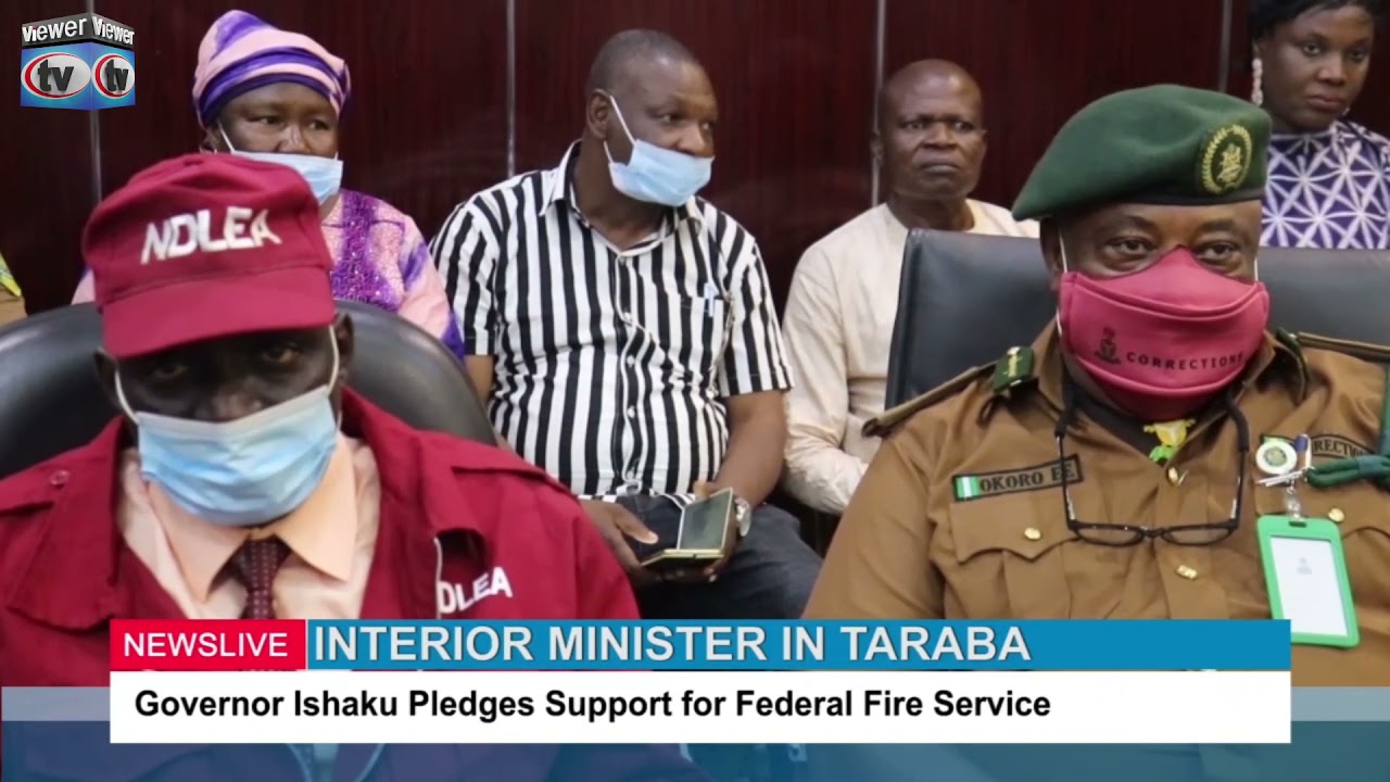 INTERIOR MINISTER IN TARABA: Governor Ishaku Pledges Support for Federal Fire Service