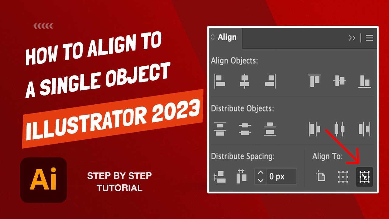 Adobe Illustrator — как выровнять по одному объекту (ключевой объект НЕ перемещается)