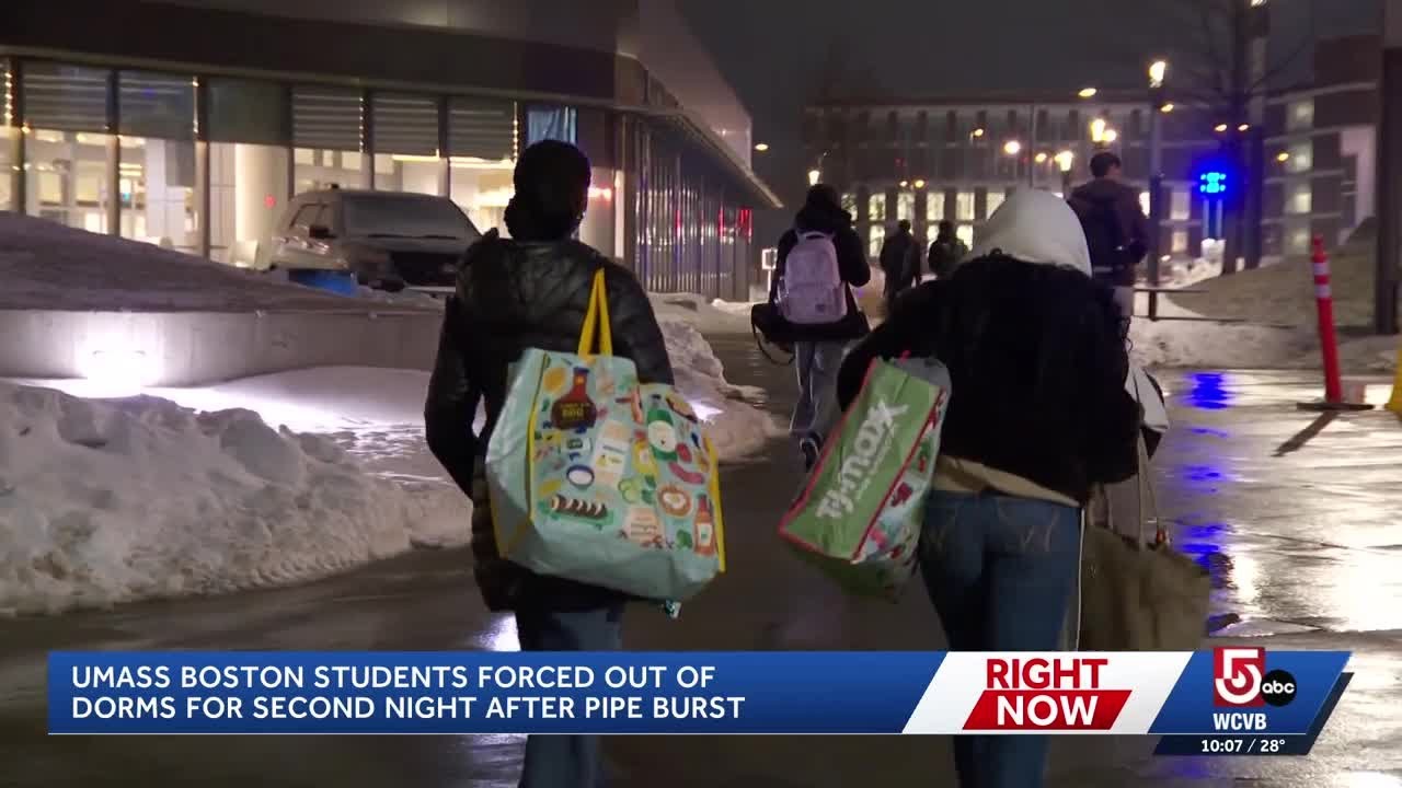 Burst pipe prompts UMass Boston residence hall closure