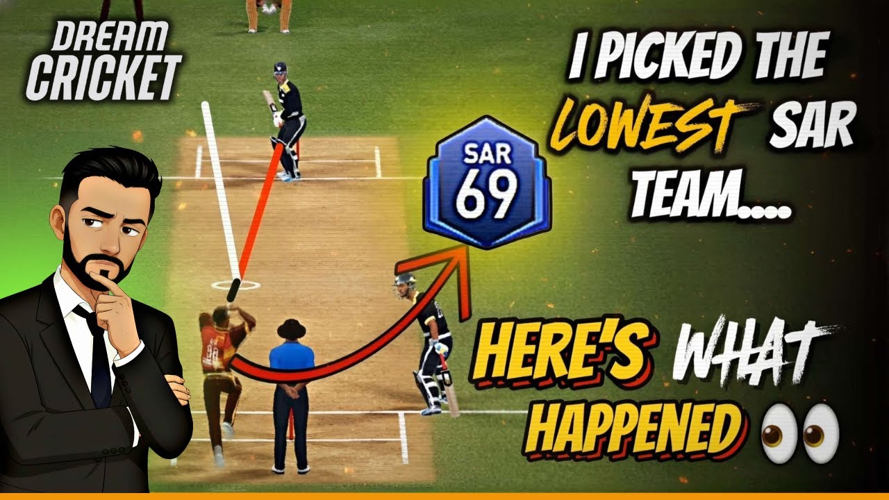 Low SAR Team vs Pro Players! 😱 Rank Push in Dream Cricket 25