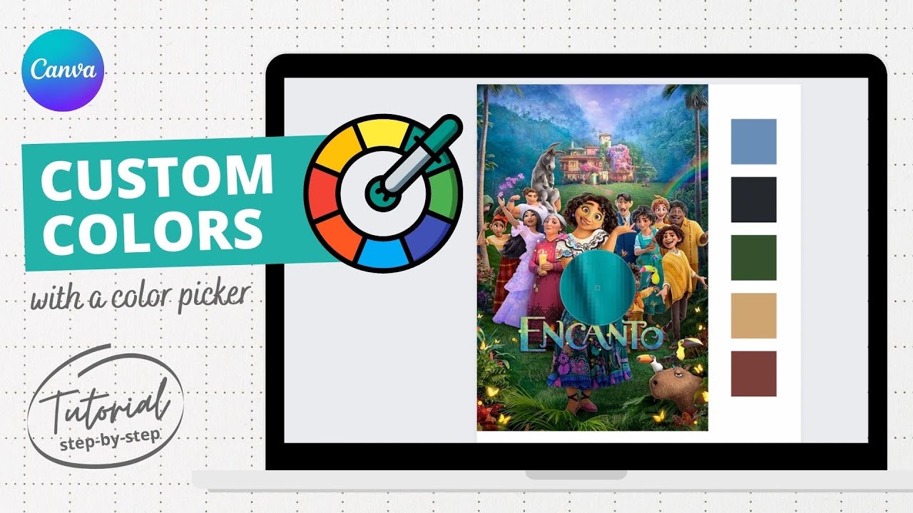 How to use the Canva Color Picker to choose custom colors
