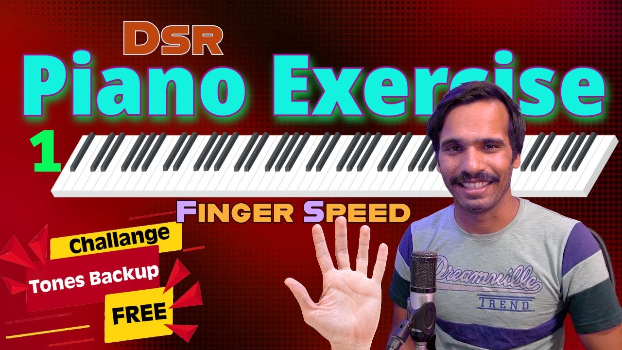 2 Best Piano Exercises for beginners to improve your fingers speed