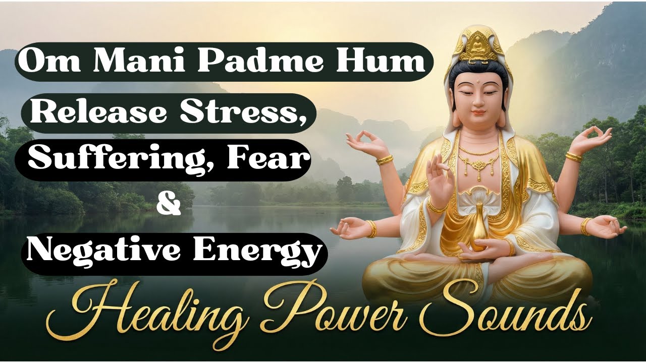 Om Mani Padme Hum | Release Stress, Suffering, Fear & Negative Energy | Powerful Buddhist Chanting |