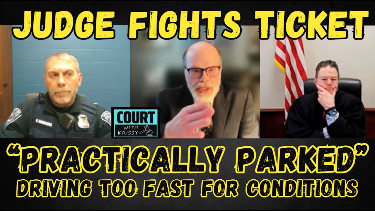 Court of Appeals Judge Fights Ticket * Winter Cyclone Car Crash * Driving Too Fast For Conditions