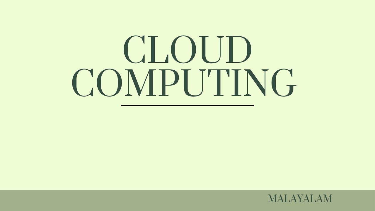 Cloud Computing Basics | Introduction | Computer Science | Simple Explanation | Malayalam