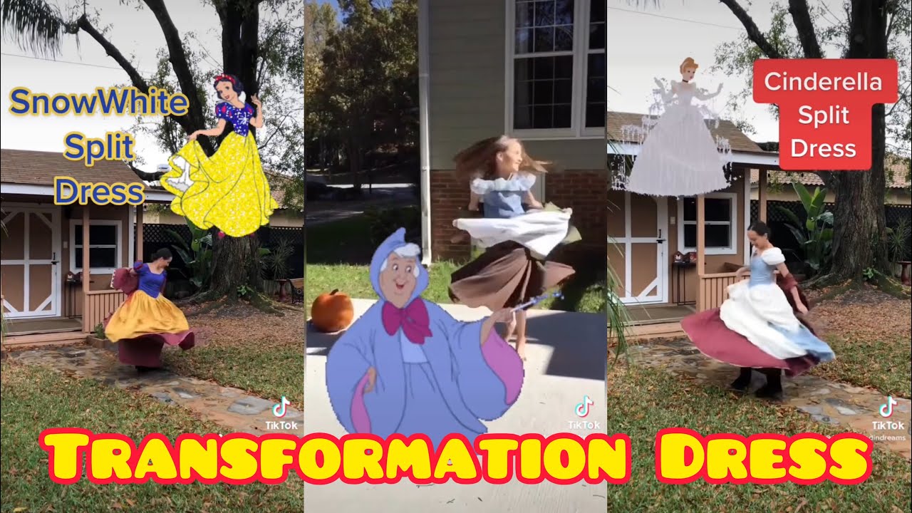 Transformation Dress | TIKTOK COMPILATION | Magic Cinderella Ballgown #transformationdress