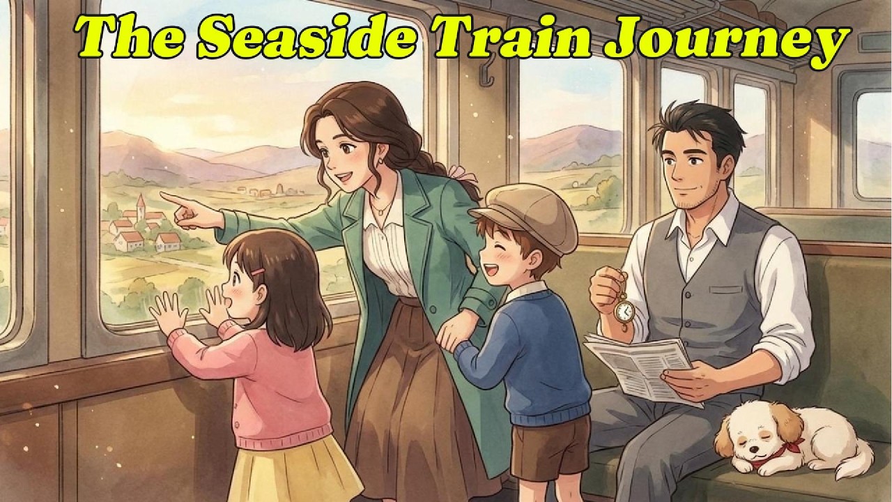 The Seaside Train Journey 🌿 | Ghibli-Inspired ASMR | Calming Sounds