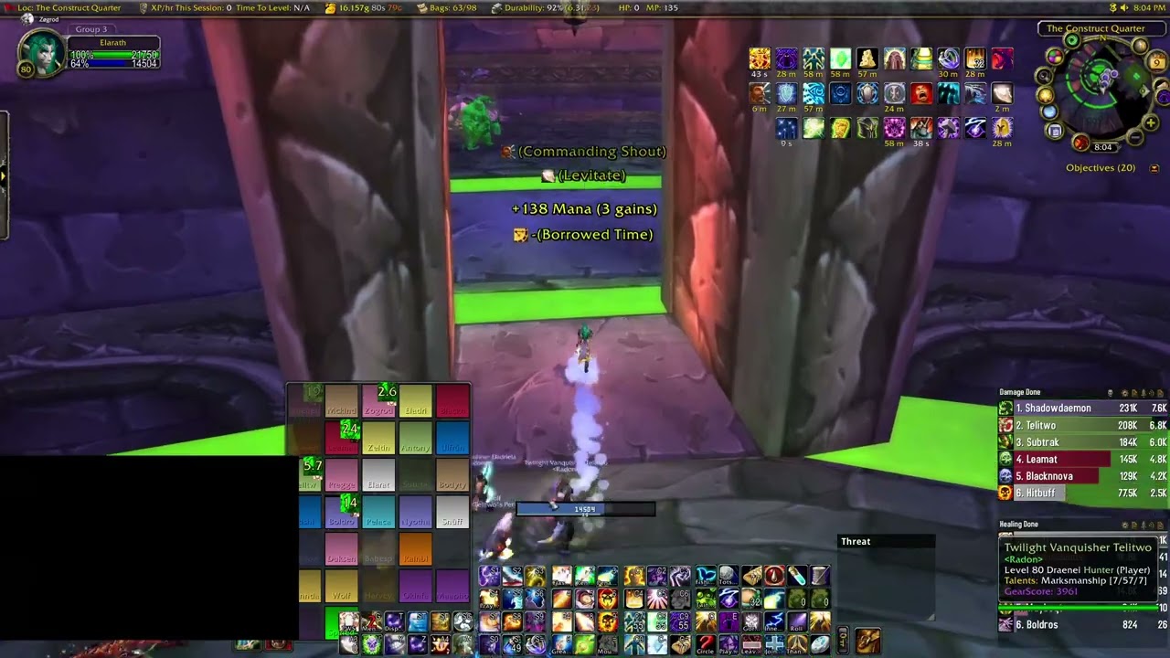 WoW Classic Wrath of the Lich King Naxx 25 Disc Priest POV