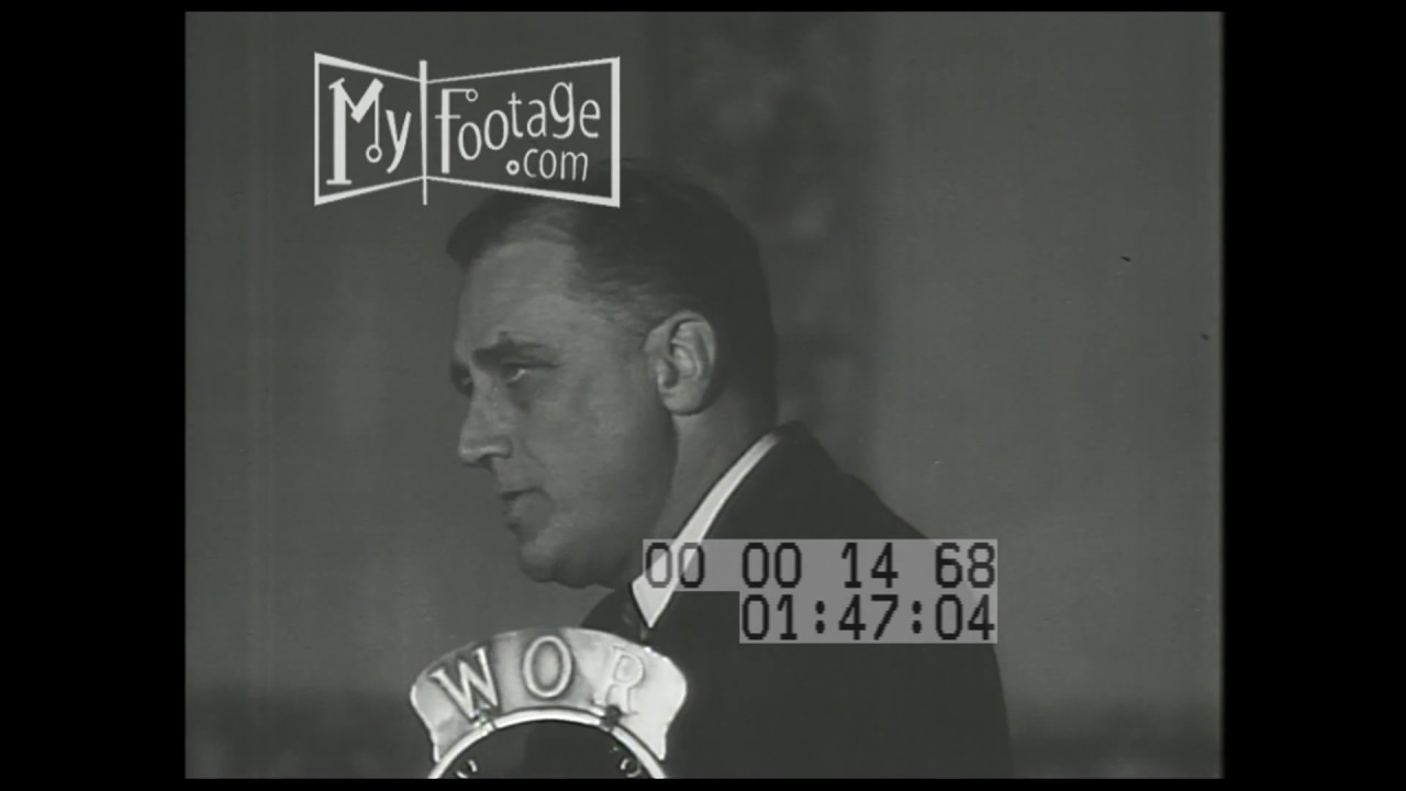 1932 Presidential Nominee FDR Makes Political Speech