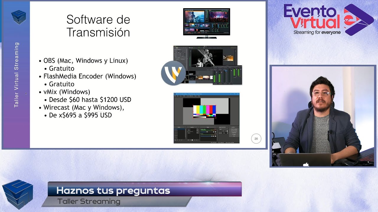 Curso Básico sobre Streaming. Lo que debes saber para transmitir eventos por internet. Parte 2/3