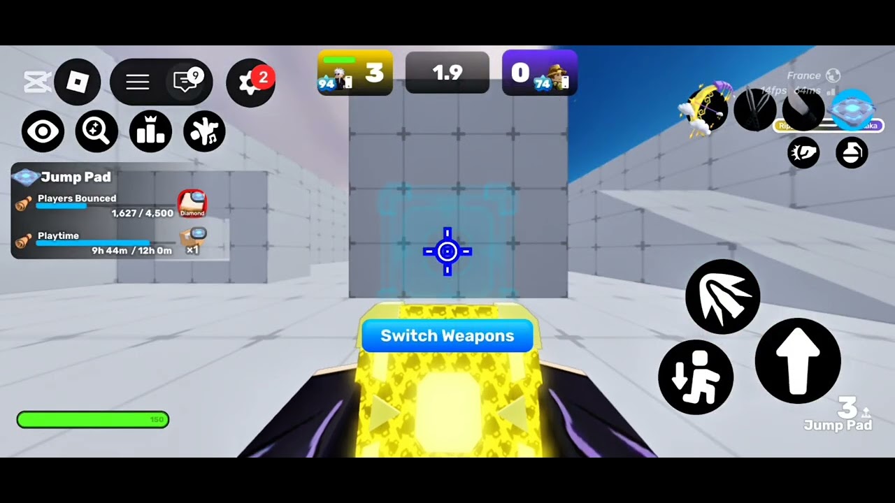 1v1ing my bsf in rivals knife only