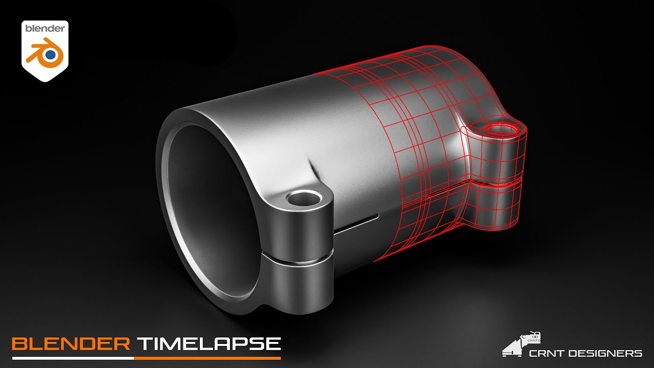 Modeling Trick To Deal With Difficult Cylindrical Design _ Blender Subdivision Surface Modeling