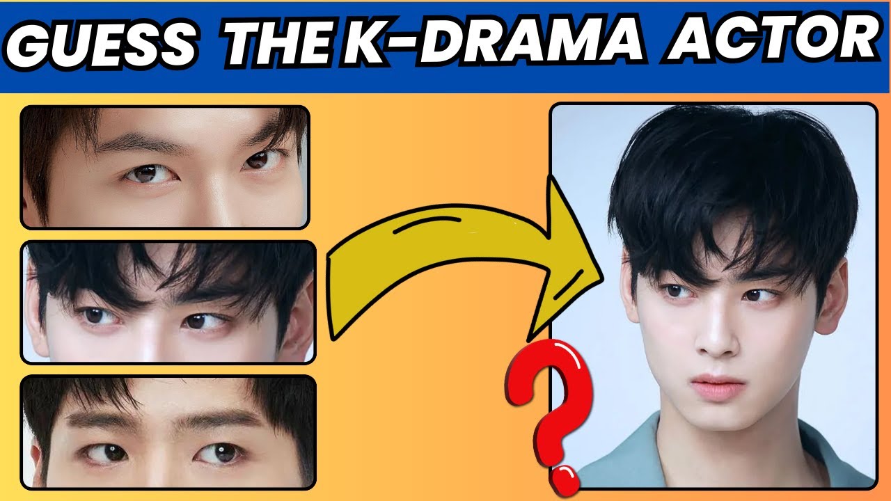 Guess The K-Drama Male Actor By Their Eyes | Korean Actors | Guess The Quiz