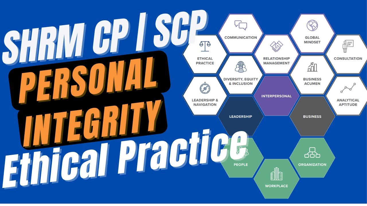 Ethical Practice - Personal Integrity - SHRM CP - SHRM SCP Test Prep - SHRM BaSK 2022