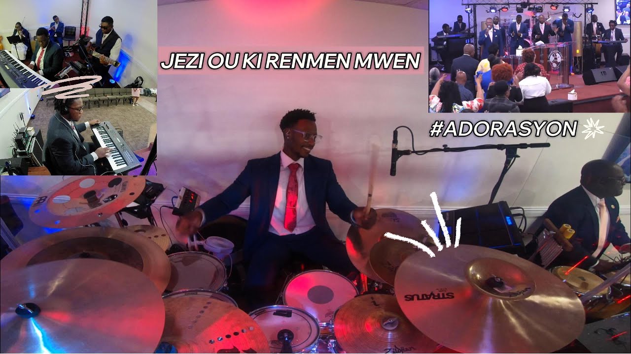 Jezi ou ki renmen mwen /Mwen konnen ou fidèl ou aji – Louwanj ak Adorasyon  @hagbrocktonMA #drumcam