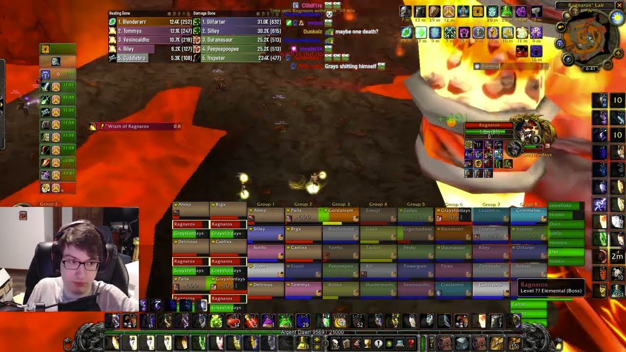 World First Hardcore Ragnaros - Healer PoV