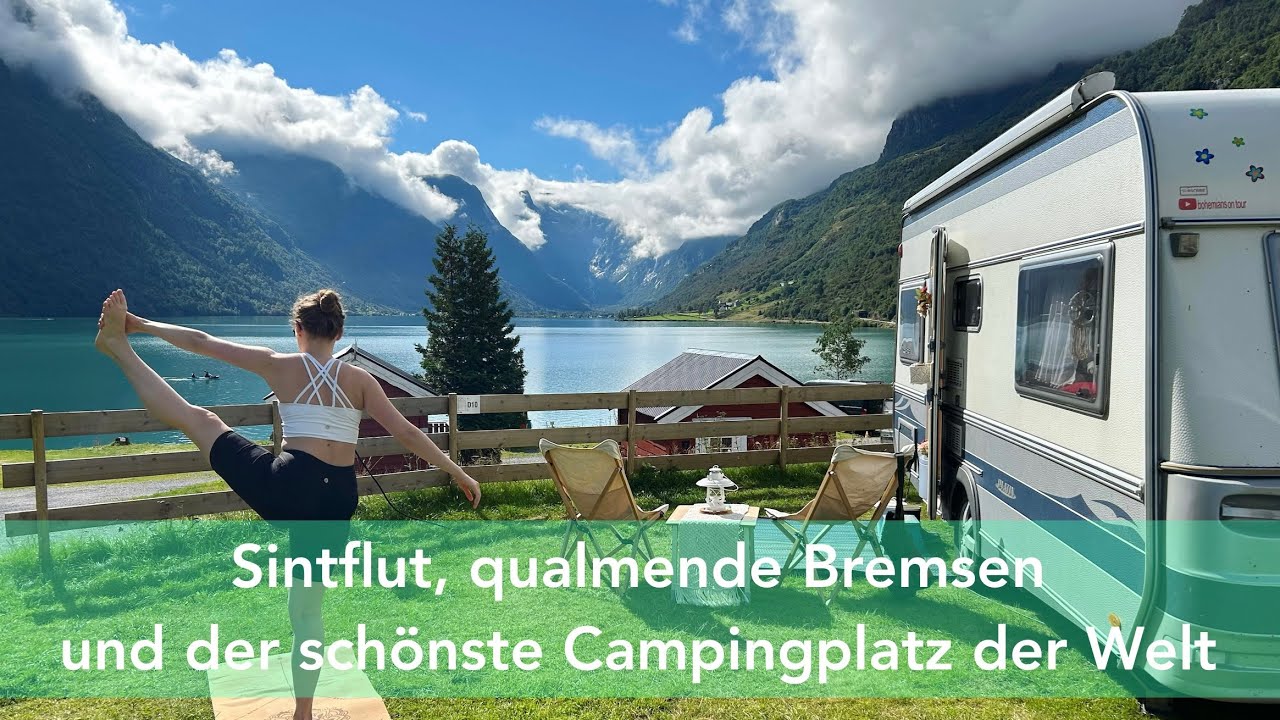 Qualmende Bremsen und der schönste Campingplatz der Welt - mit dem Wohnwagen ins Land der Fjorde
