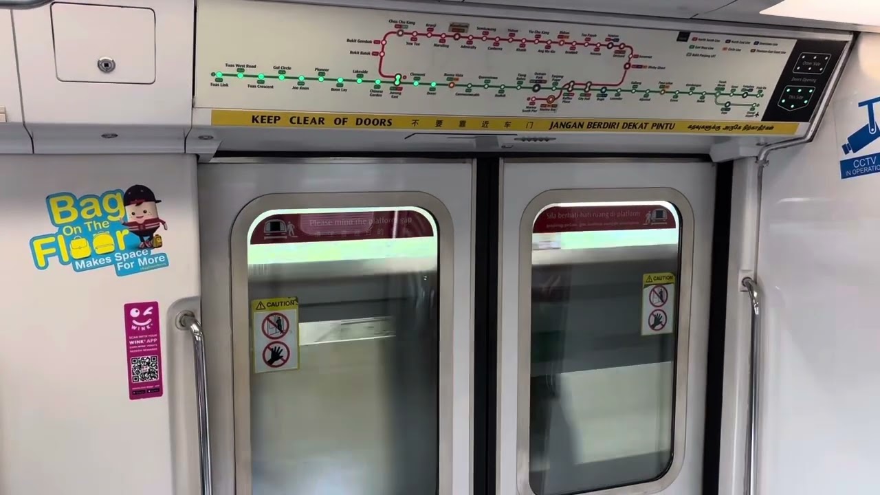 SMRT Trains EWL Kawasaki & CSR Sifang C151A [521/522] - Commonwealth to Buona Vista (Westbound)