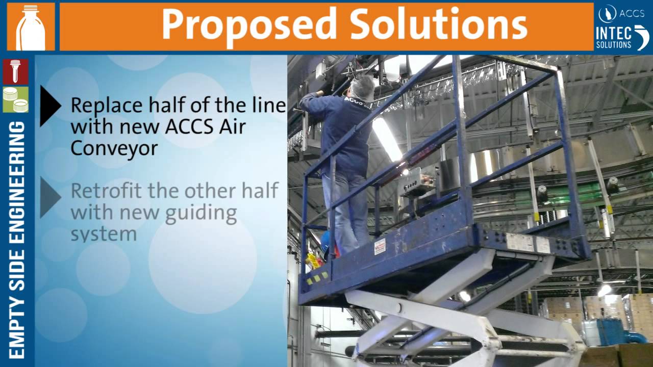 Air Conveyor Upgrade for Lightweight bottles : Case Study - Intec Solutions