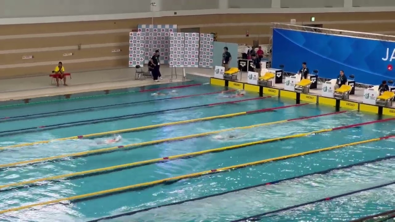 20250917 日本マスターズ水泳選手権大会(50m) 1500m自由形2レーン　白キャップ