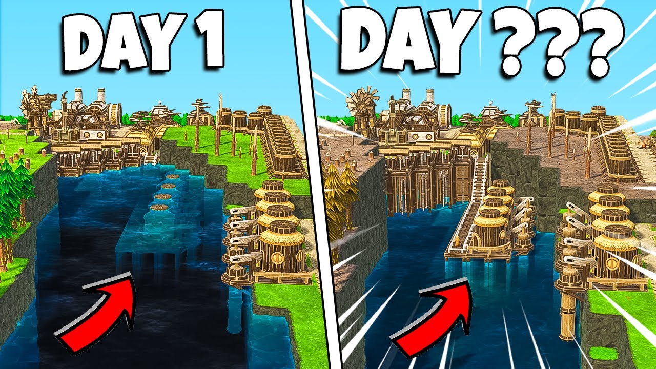 Building UNDERWATER to survive to LONGEST droughts in Timberborn!