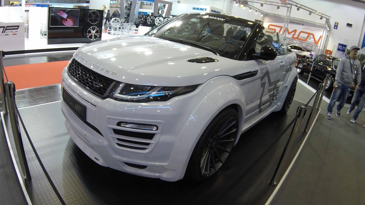 Range Rover Evoque Cabriolet Hamann mega tuning show car white color convertible walkaround V2472