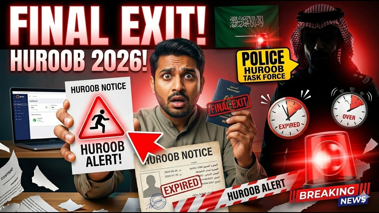 ⚠️ Saudi Final Exit & Automatic Huroob Law 2026 | Absconding Cases Explained (KSA Update)