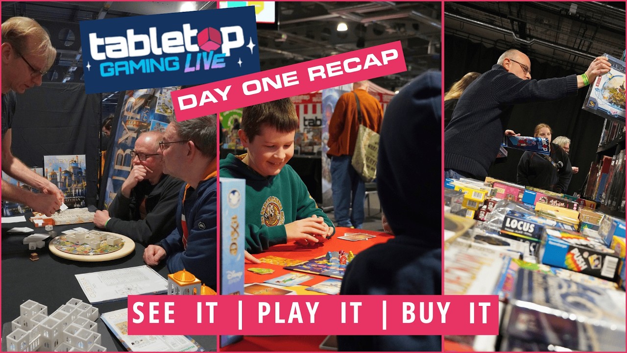 Day 1 of Tabletop Gaming Live was nothing short of epic! Check out the highlights