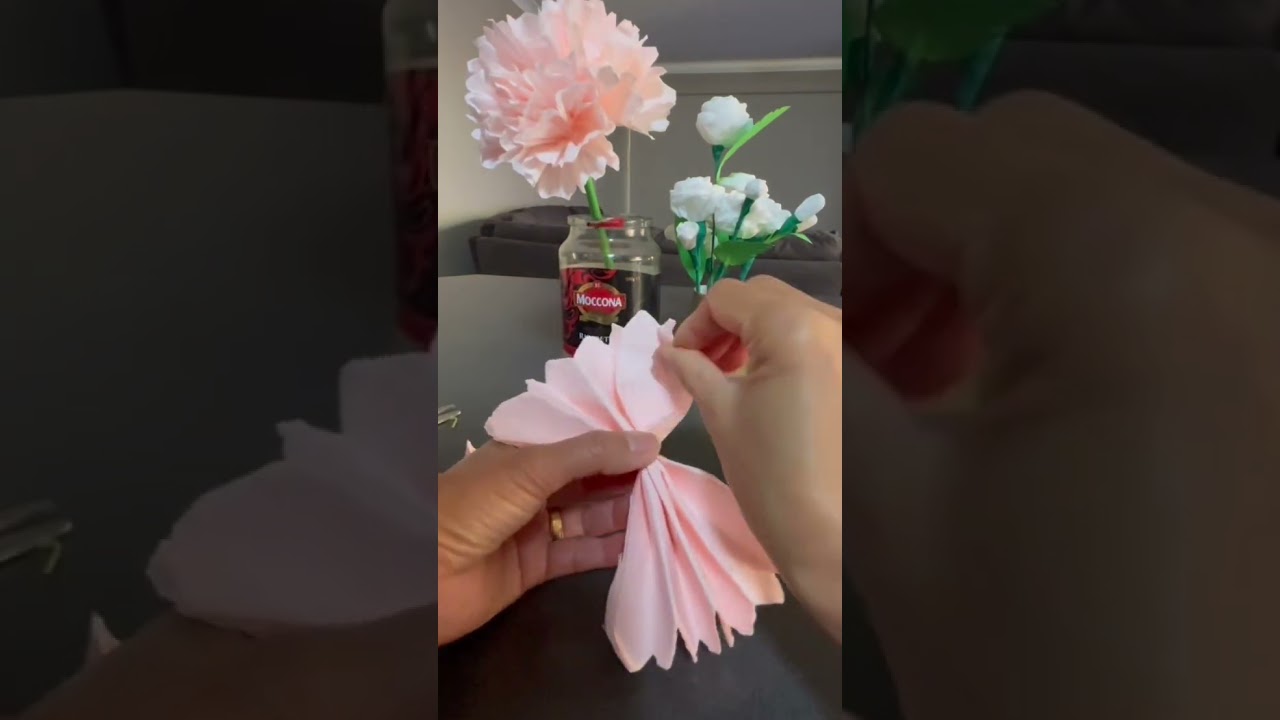 DIY Tissue Paper Flower 