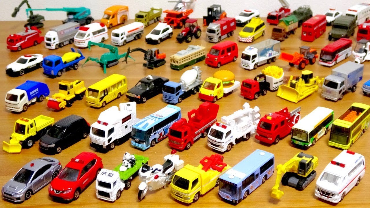 Tomica Working Car Festival! 2019 Police car, fire engine, ambulance, bus, excavator, crane, garb...