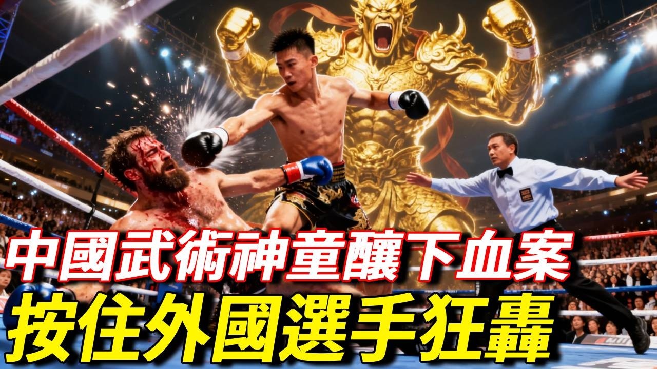 中國武術神童崔劉才釀下血案，按住外國選手狂轟數百拳，看傻裁判【七尺格鬥】