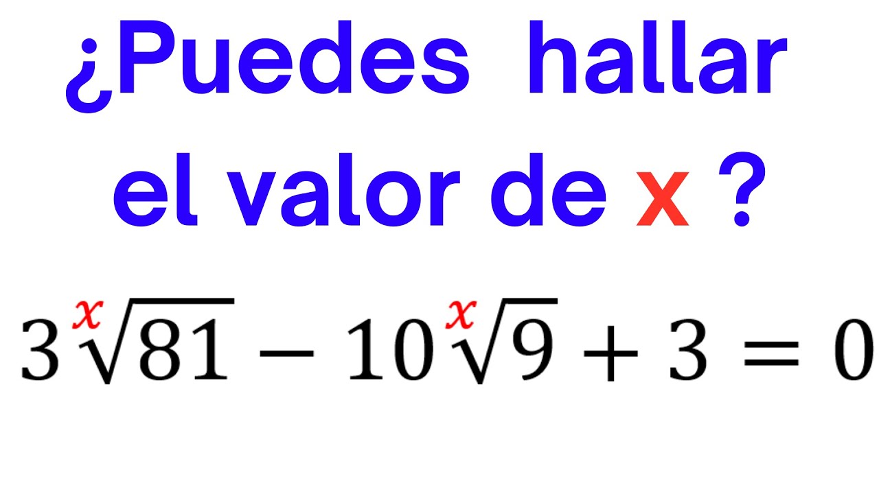 🔴Increíble Ecuación Exponencial Con Raíces | Harvard University