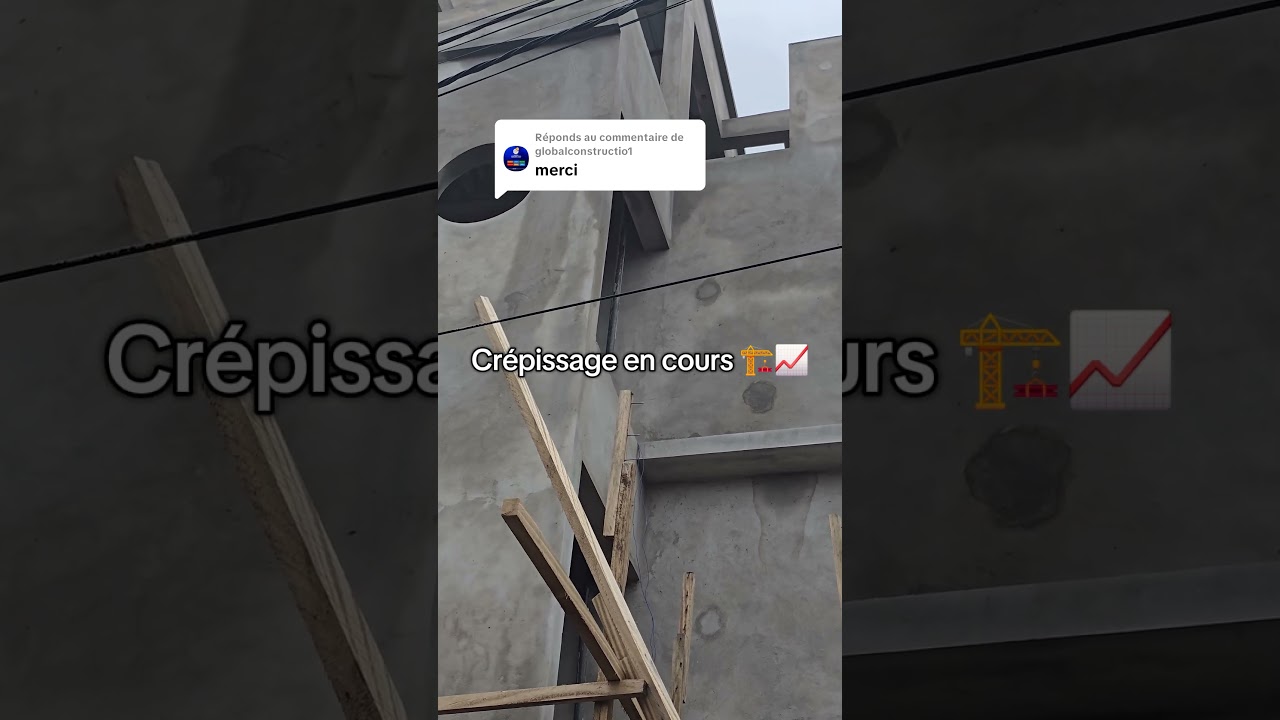 Crépissage en cours 📈🏗