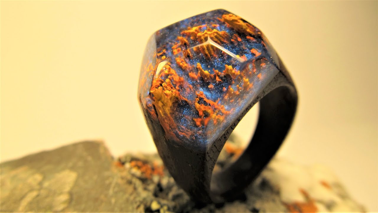 Epoxy Resin Wood Ring  / AUTUMN FOREST