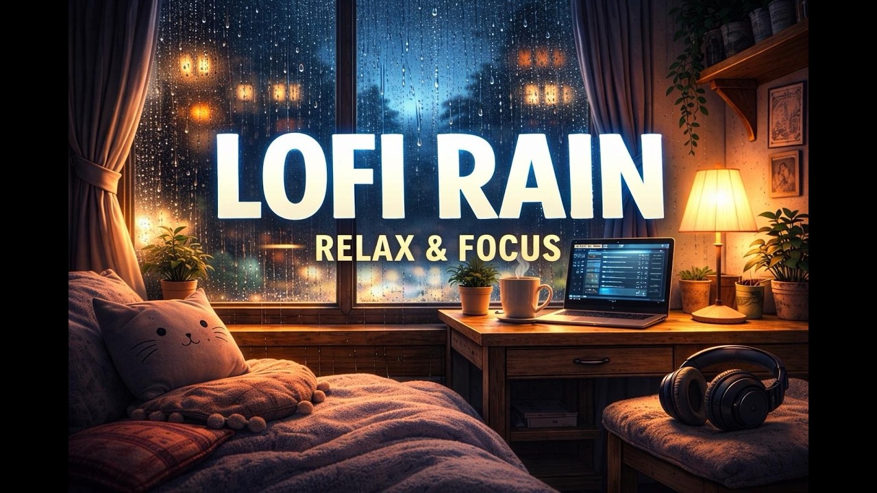 Rain Lofi Mix 🌧 Relax & Deep Focus Music | Calm Beats for Study, Work & Sleep
