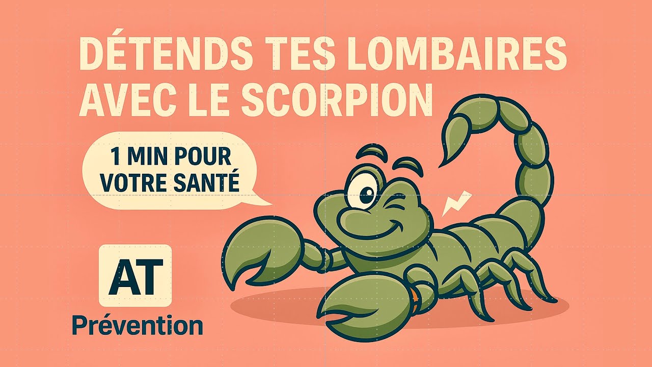 Détends tes lombaires avec le Scorpion 🦂 ! Exercice de mobilité et détente