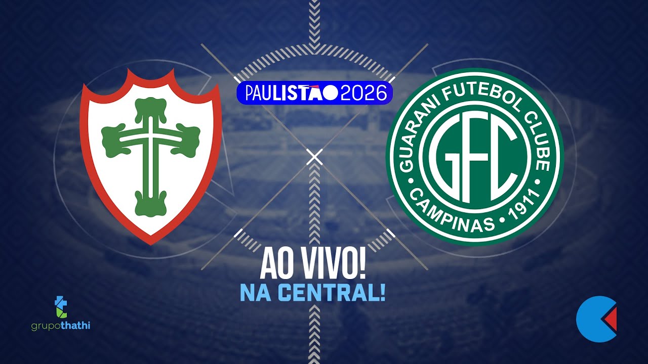 🔵Portuguesa x Guarani - AO VIVO - Anderson Rodrigues