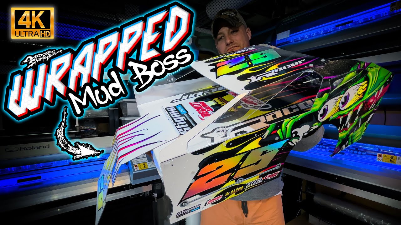 Insane Mudboss wrap skin installation by Darkside Studio Arts LLC for Traxxas Short Course Racing!