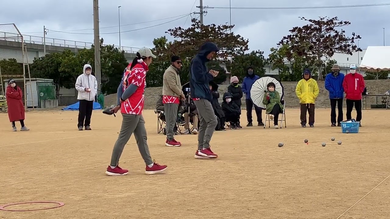 ペタンク与根　第15回沖縄県ペタンク選手権大会決勝戦(2025年2月8日)