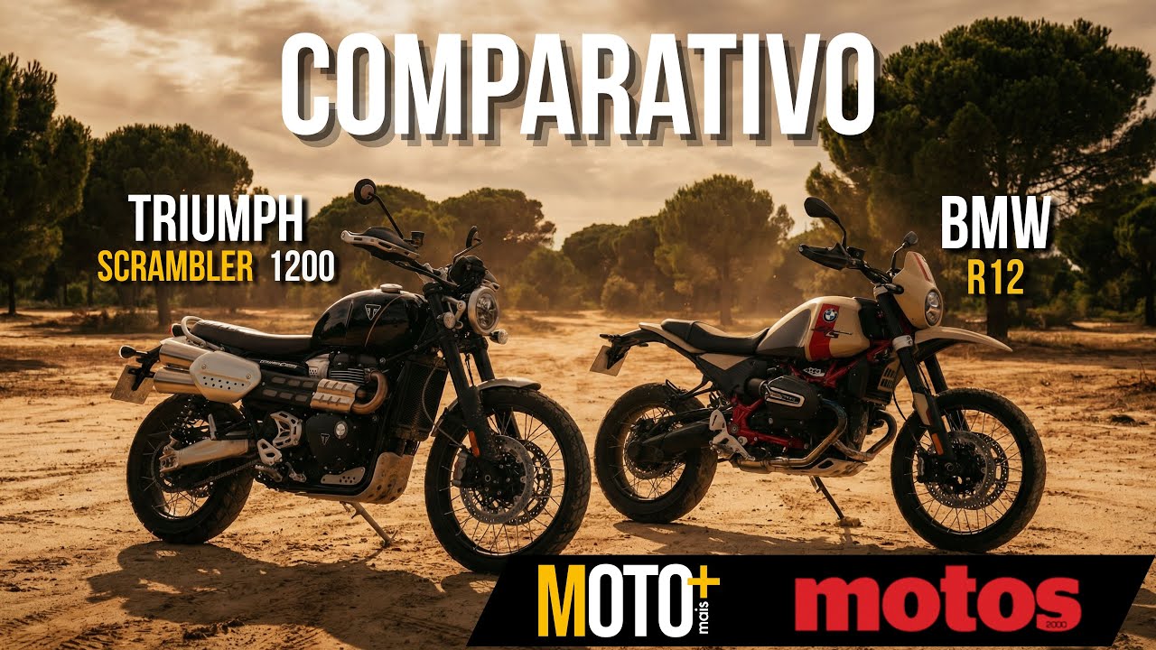 Comparativo - BMW R12 G/S vs Triumph Scrambler 1200 - Charme Aventureiro