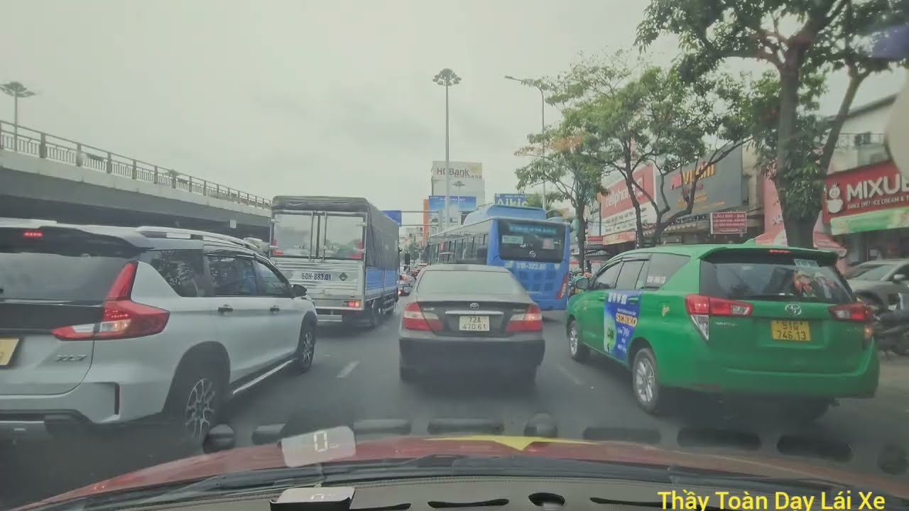 Hướng dẫn từ CT Long Thành lên cầu vượt nút giao An Phú về hướng Cầu Sài Gòn đường thông thoáng 