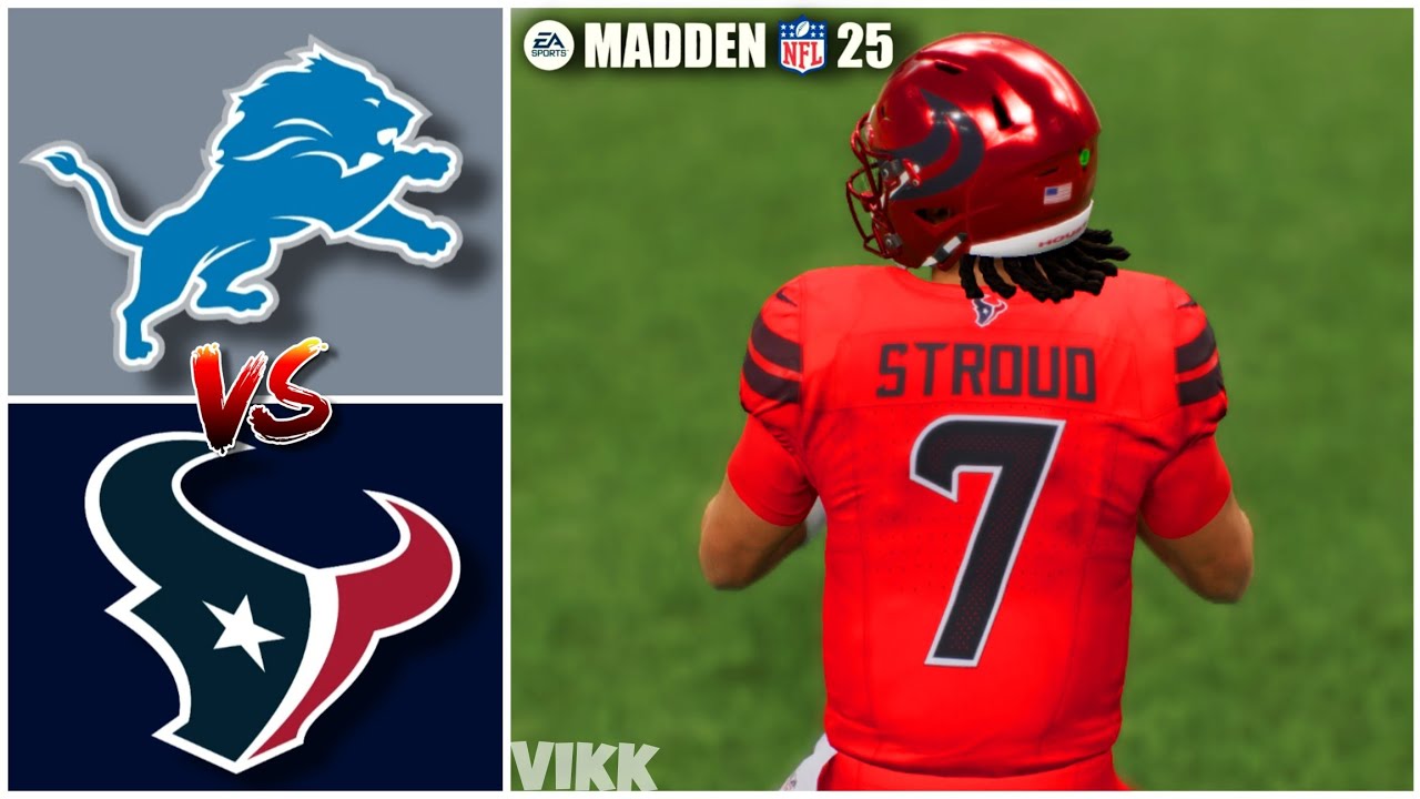 Lions vs Texans Week 10 Simulation (Madden 25 PS5)