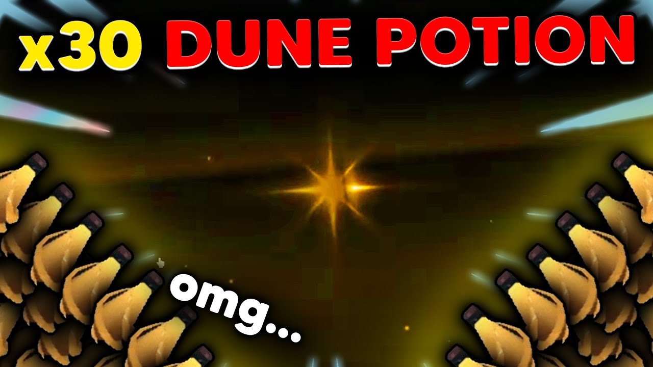 USING 30 POTIONS OF THE DUNE AT THE SAME TIME... | Sol's RNG