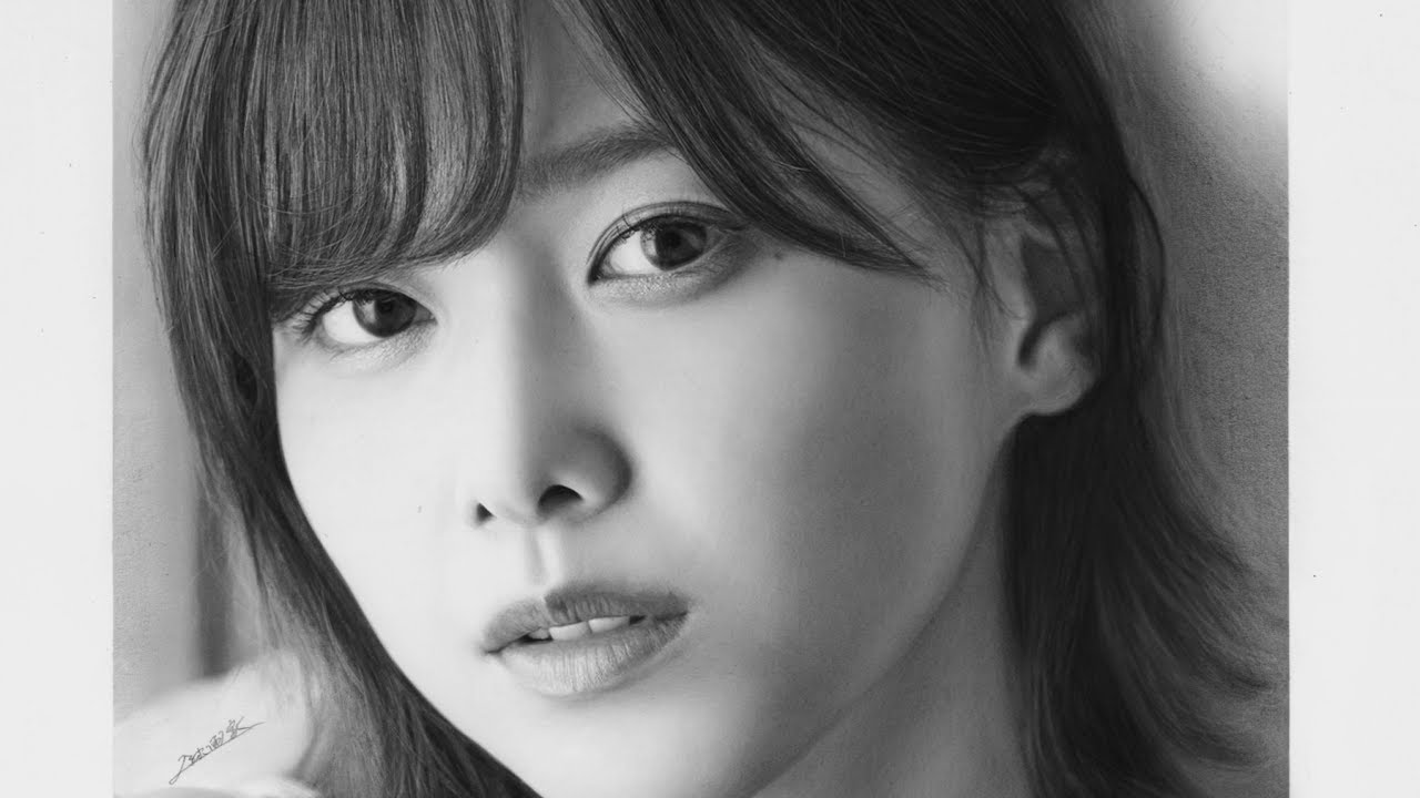 鉛筆画　櫻坂46 渡邉理佐　メイキング動画