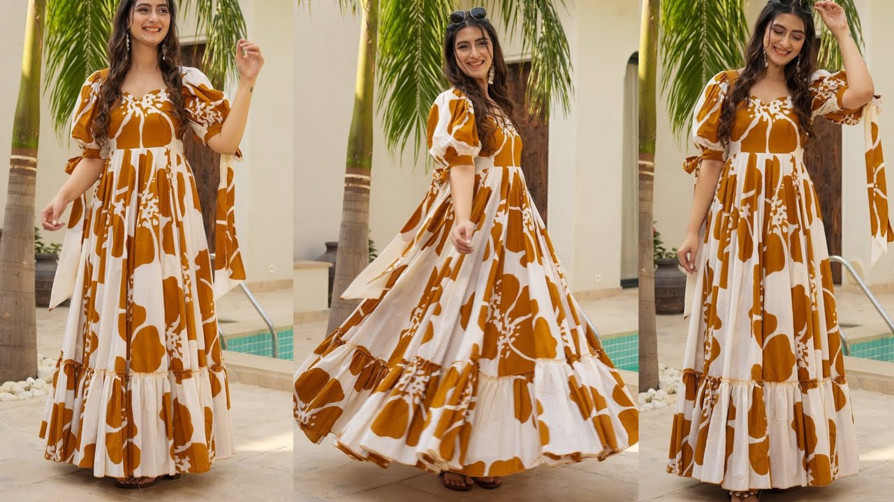 Trendy🔥Layer kurti cutting and stitching/layer frock cutting/frill layer kurti/layer frock design
