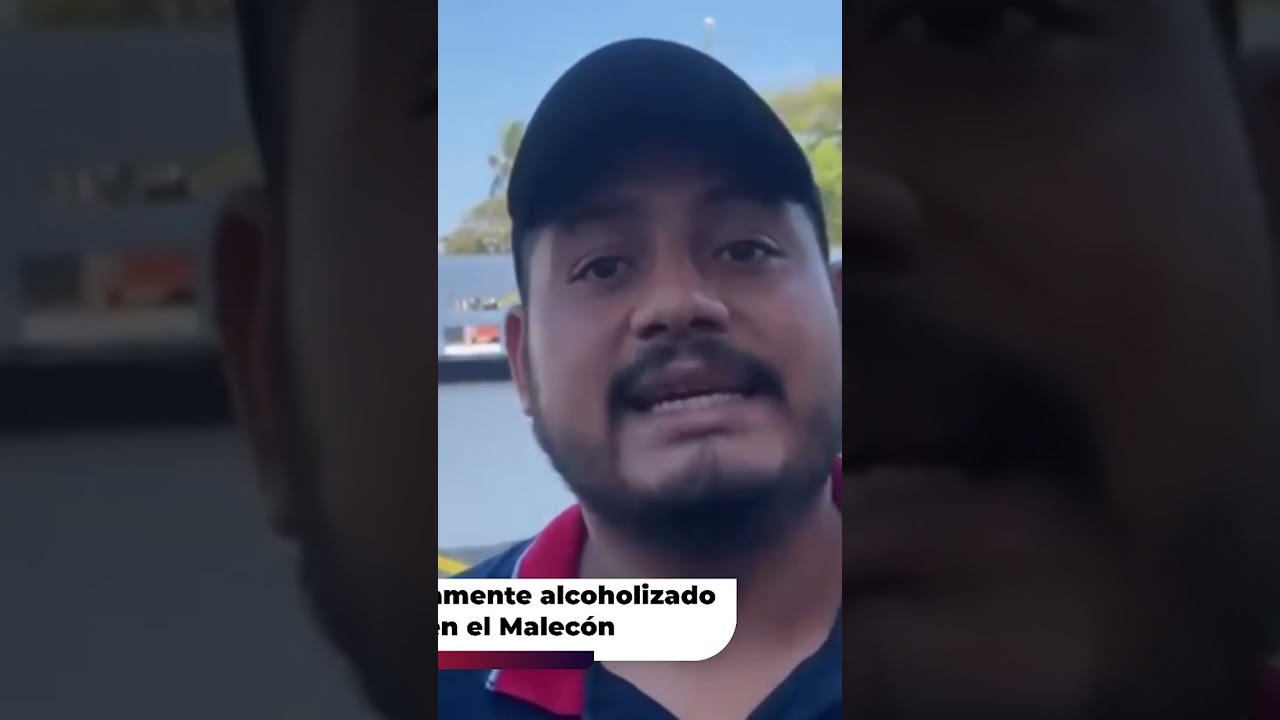Policía Estatal presuntamente alcoholizado atropella a ciudadano en el Malecón