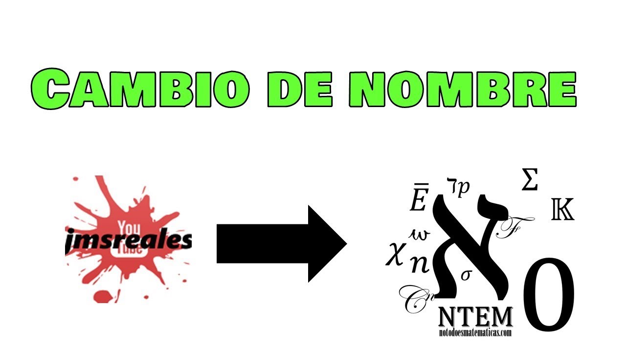 cambio de nombre: jmsreales ahora es No todo es matem&aacute;ticas