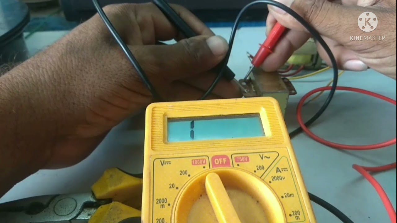 how to check transformer good or bad with multimeter