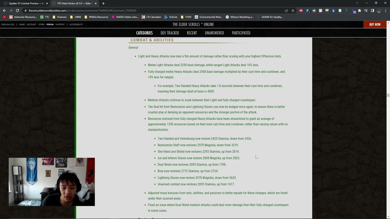 ESO Update 35 PTS: A Retired Raider's Perspective