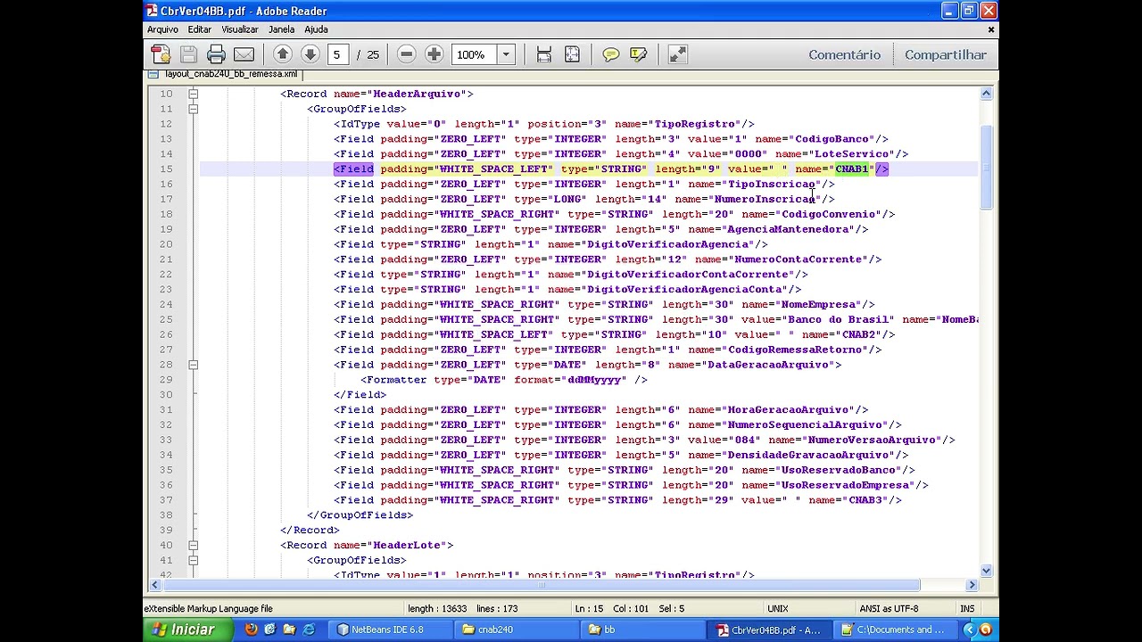 T2Ti ERP - Java - EDI Bancário - Video Aula 05 - Header de Arquivo